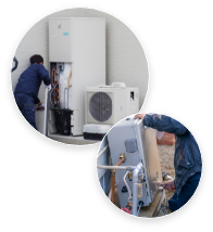 エコキュート工事の様子